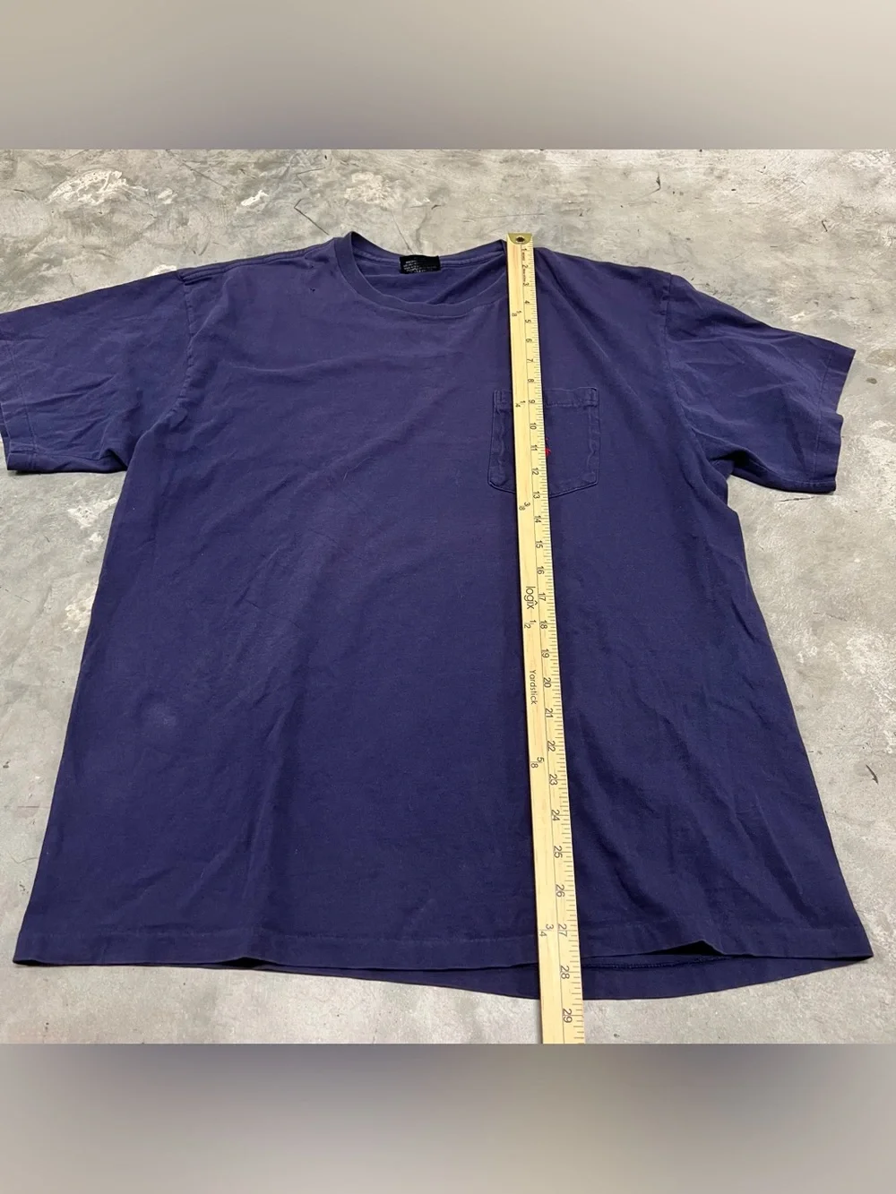 Vintage Polo Ralph Lauren T Shirt Size Medium Single Stitch Blue Pocket Pony